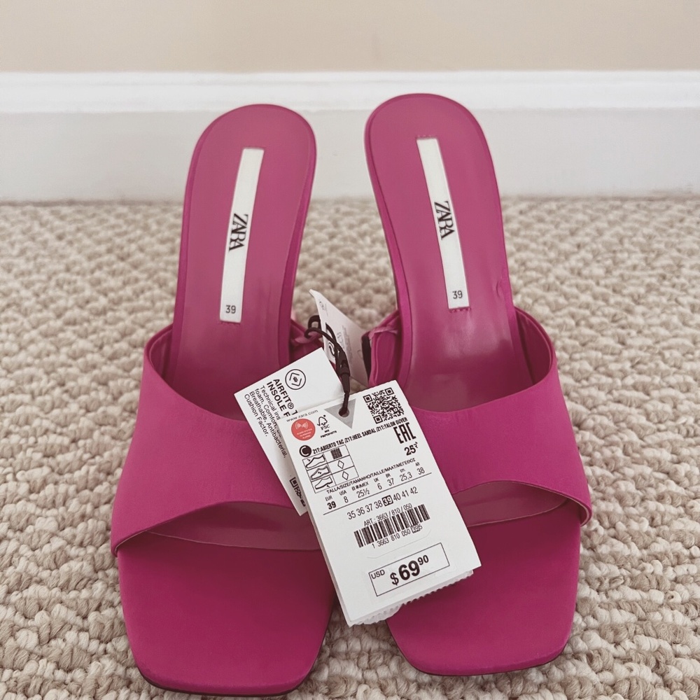 Zara Heeled Methacrylate Sandals